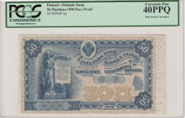 50 Markkaa 1898 "SPECIMEN" kl.7