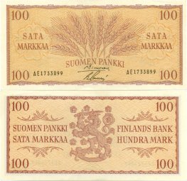 100 Markkaa 1957 AE1733899 kl.6