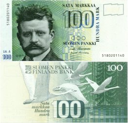 100 Markkaa 1986 Litt.A 5180201140 kl.8