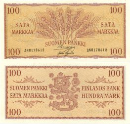 100 Markkaa 1957 AN8178612 kl.8