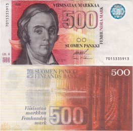 500 Markkaa 1986 Litt.A 7015335913 kl.6