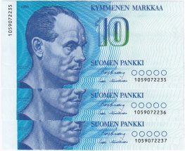 10 Markkaa 1986 105907223X kl.9