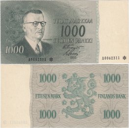 1000 Markkaa 1955 A0062311* kl.8-9
