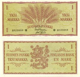 1 Markka 1963 A0135059* kl.7