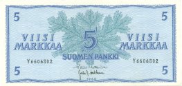 5 Markkaa 1963 Y6606802 kl.6
