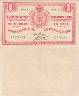 1 Markka 1915 Sarja A 10570259 kl.8-9
