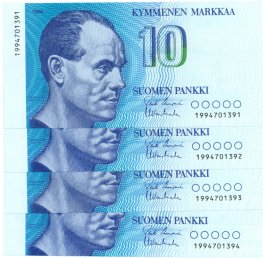 10 Markkaa 1986 199470139X kl.9