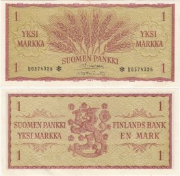 1 Markka 1963 U0374326* kl.8-9