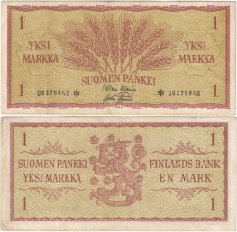 1 Markka 1963 U0375942* kl.4