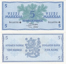 5 Markkaa 1963 S0165758* kl.9-10