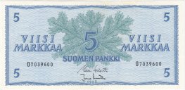 5 Markkaa 1963 O7039600 kl.8