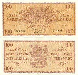 100 Markkaa 1957 Ä7149881 kl.6