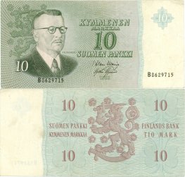 10 Markkaa 1963 B8629715 kl.4