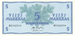5 Markkaa 1963 AC5323749 kl.8