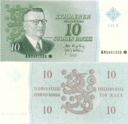 10 Markkaa 1963 Litt.A AN0601028* kl.8
