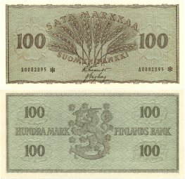 100 Markkaa 1955 A0082895* kl.8-9
