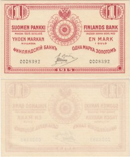 1 Markka 1915 0008392 kl.9