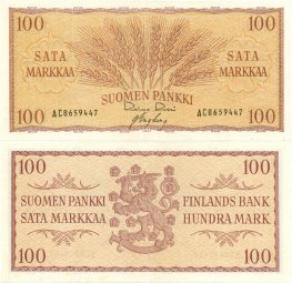 100 Markkaa 1957 AC8659447 kl.5