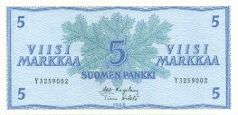 5 Markkaa 1963 Y3859002 kl.8-9