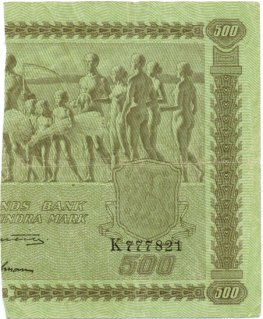 500 Markkaa 1922 Litt.C K777821