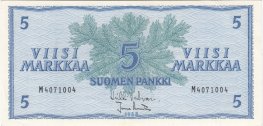 5 Markkaa 1963 M4071004 kl.8-9