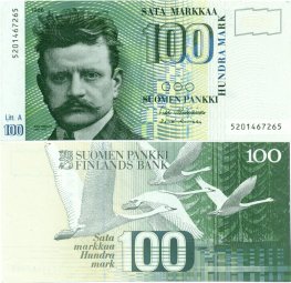 100 Markkaa 1986 Litt.A 5201467265 kl.8