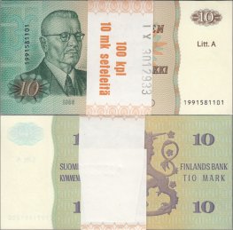 10 Markkaa 1980 Litt.A 1991581101 (100)