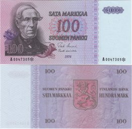 100 Markkaa 1976 A0047305* kl.8-9