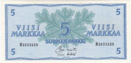 5 Markkaa 1963 R8033620 kl.8-9