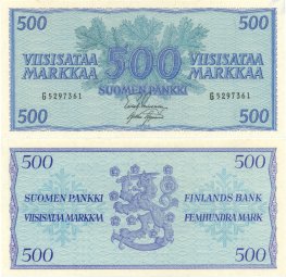 500 Markkaa 1956 G5297361 kl.8