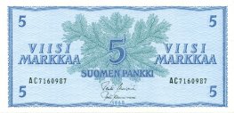 5 Markkaa 1963 AC7160987 kl.9