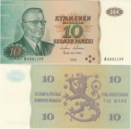 10 Markkaa 1980 A0001199 kl.9