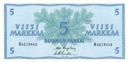 5 Markkaa 1963 R6219442 kl.7