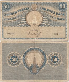 50 Markkaa 1918 0687269 kl.3
