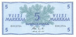 5 Markkaa 1963 Ö8913724 kl.9