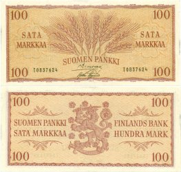 100 Markkaa 1957 T0837624 kl.5