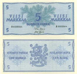 5 Markkaa 1963 A0000064 kl.9
