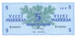 5 Markkaa 1963 Litt.B Q5022081