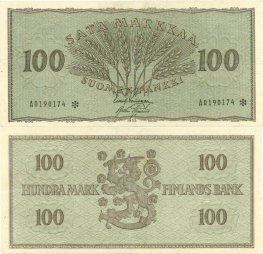 100 Markkaa 1955 A0190174* kl.4