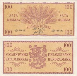 100 Markkaa 1957 AO0330491 kl.6