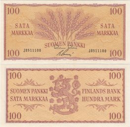 100 Markkaa 1957 J8511100 kl.8