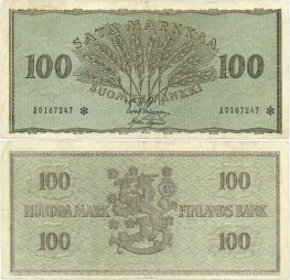 100 Markkaa 1955 A0167247* kl.4