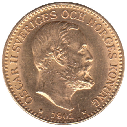 10 Kruunua 1901 Kultaa