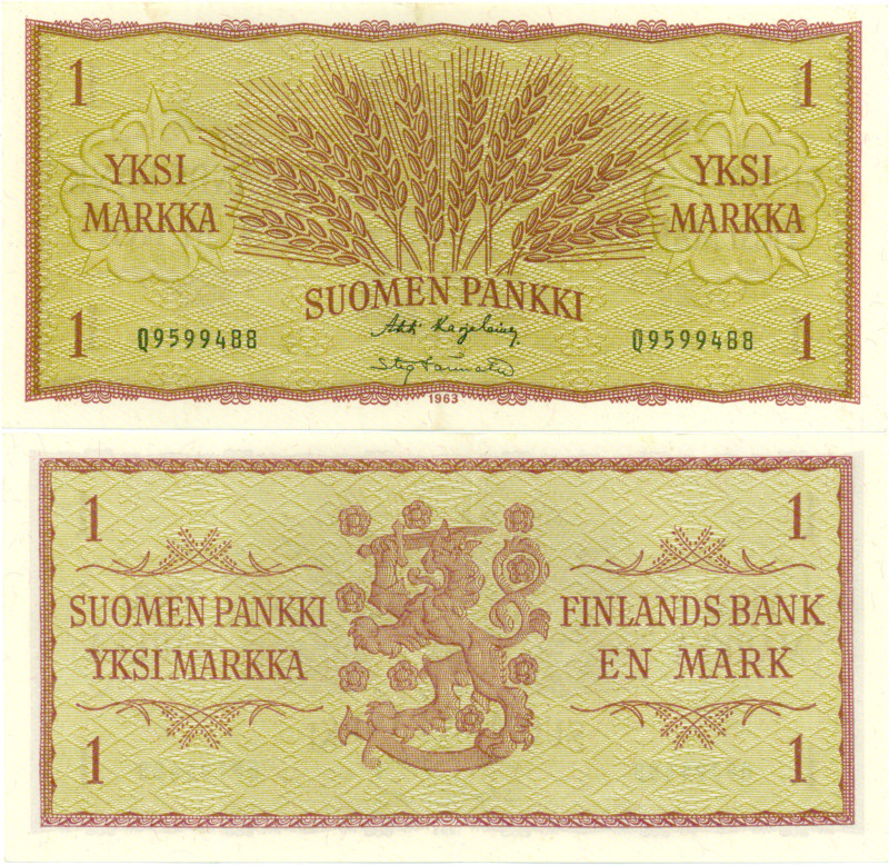 1 Markka 1963 Q9599488 [Q9599488] - € : Welcome to The Collector's  World, 