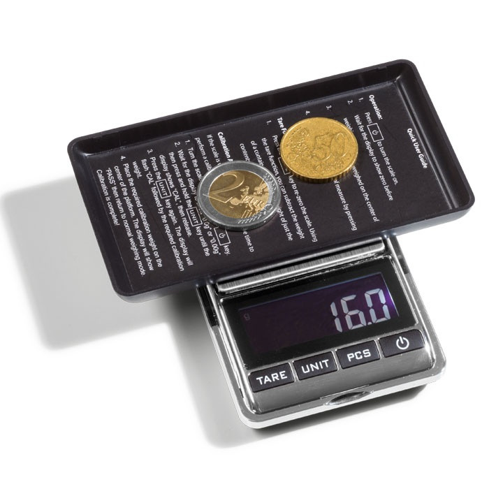 Digital Coin Pocket Scale 0,1-500 g Currency Coins Collection LEUCHTTURM 344224
